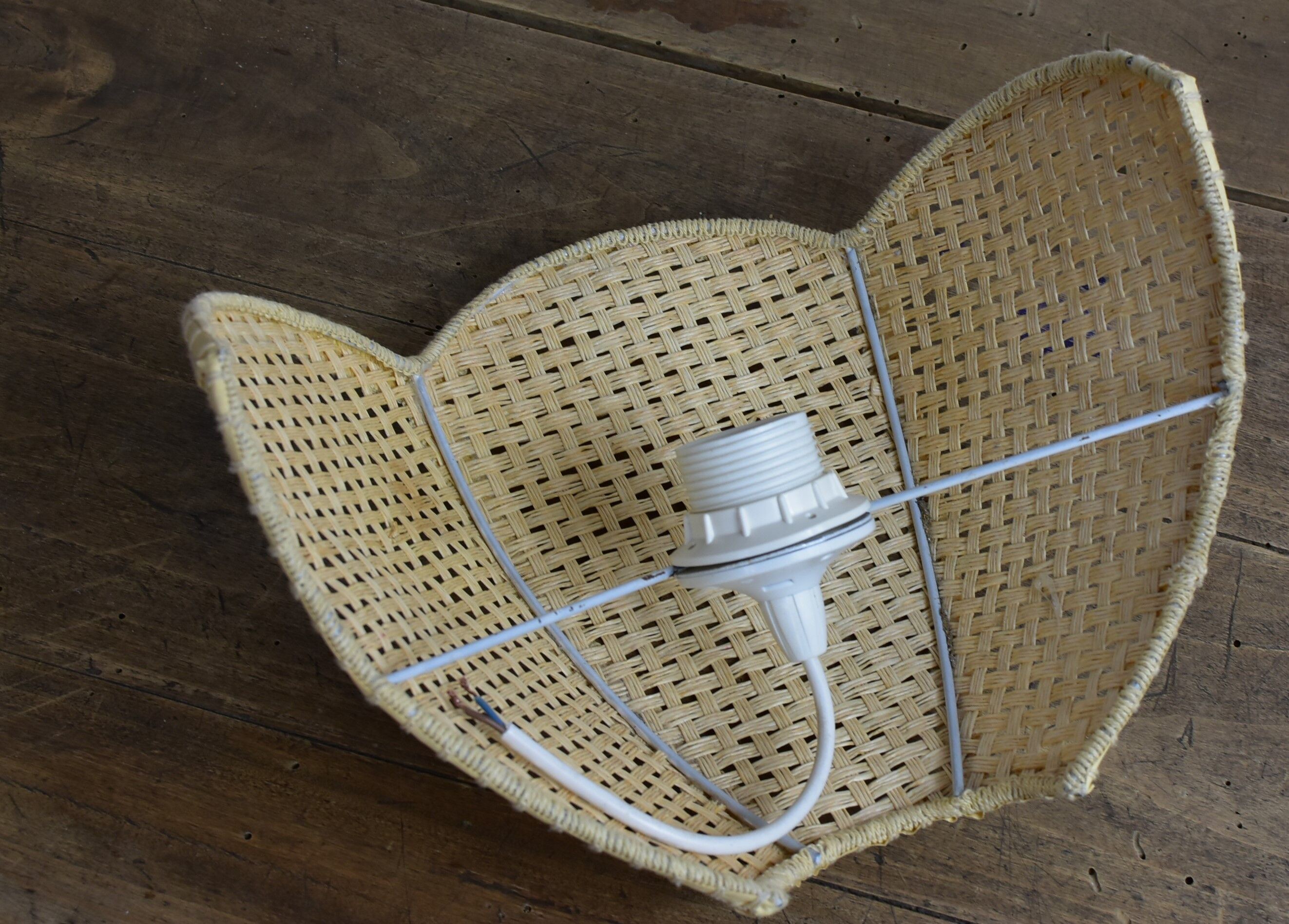 Vintage cane wall light