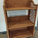 Étagère rotin pliante