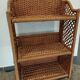 Folding rattan shelf