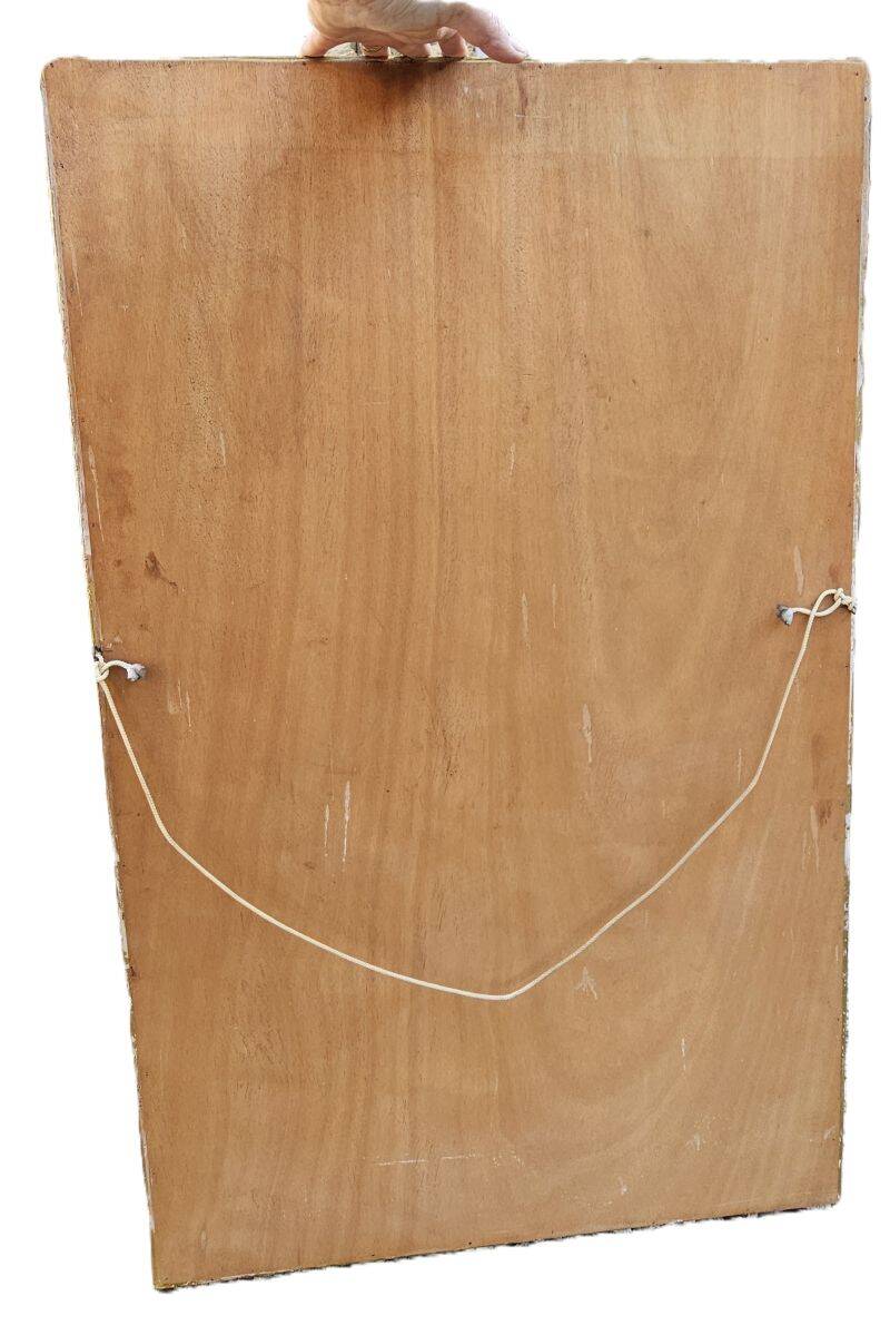 Large Antique Gilded Mirror Height 105 cm