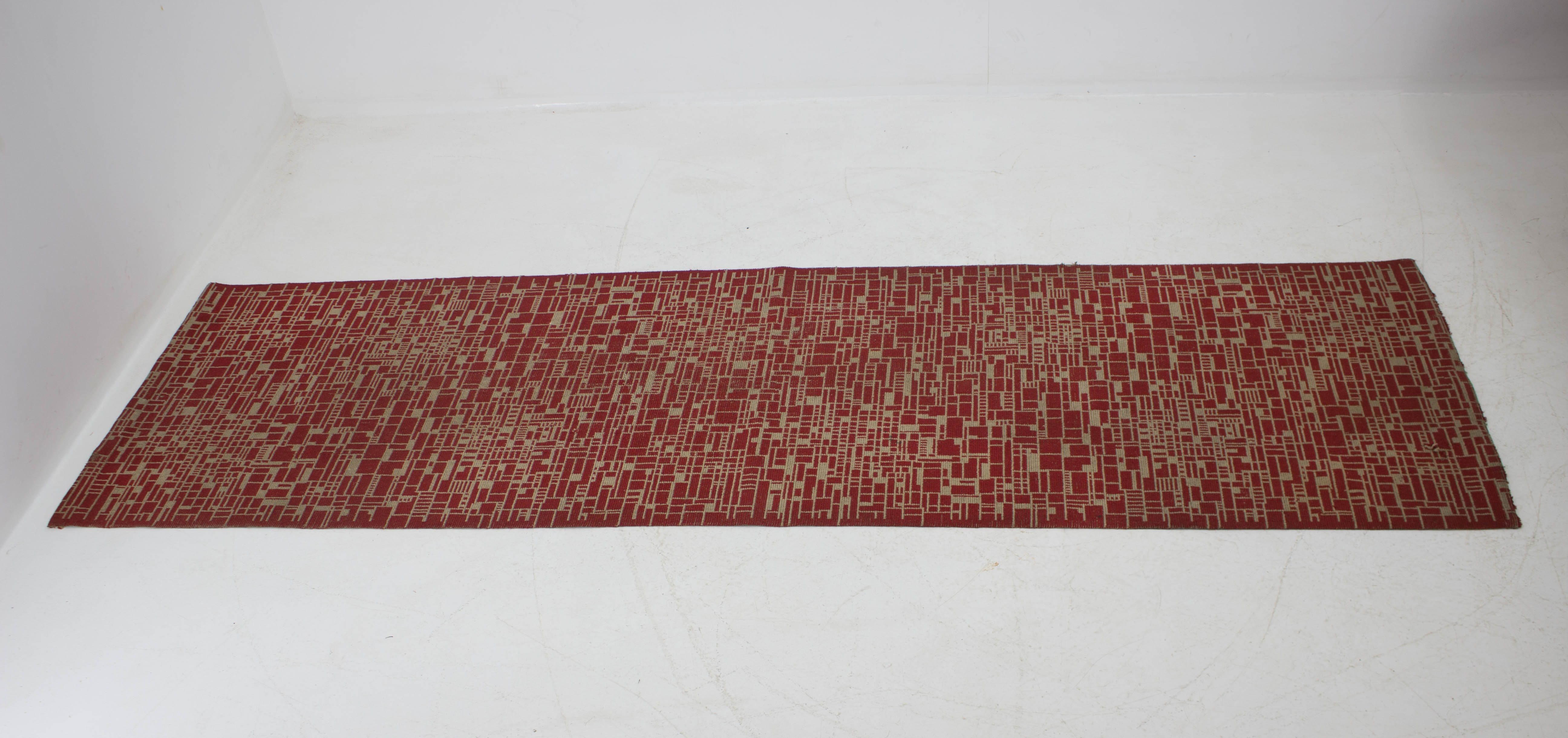 Mid-century Carpet or Rug, Czechoslovakia, 1940s 300x90cm