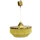Hans-Agne Jakobsson T-603 pendant lamp in brass with yellow fringes.