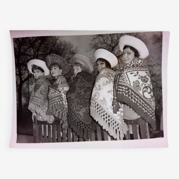Original fashion photograph, Edward Mann Hats, spring summer 1962