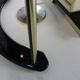 Seventies design dry bar by Harvey Guzzini for Stilglass Donati