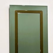 Large German beveled mirror with bronze-tinted border by Schöninger, 1980s