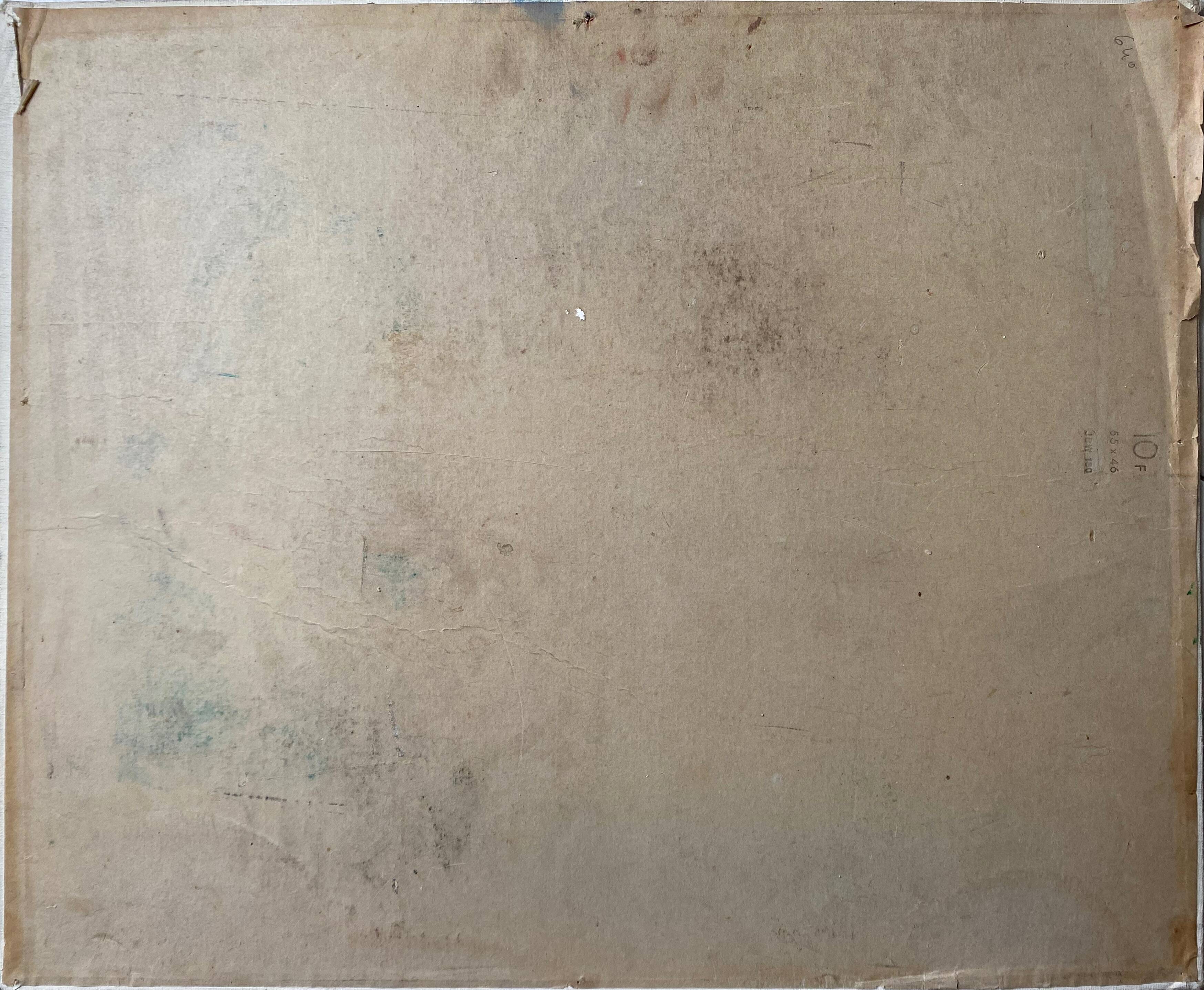 Animated marine painting "terrace by the sea" sailboats lighthouse hst/p