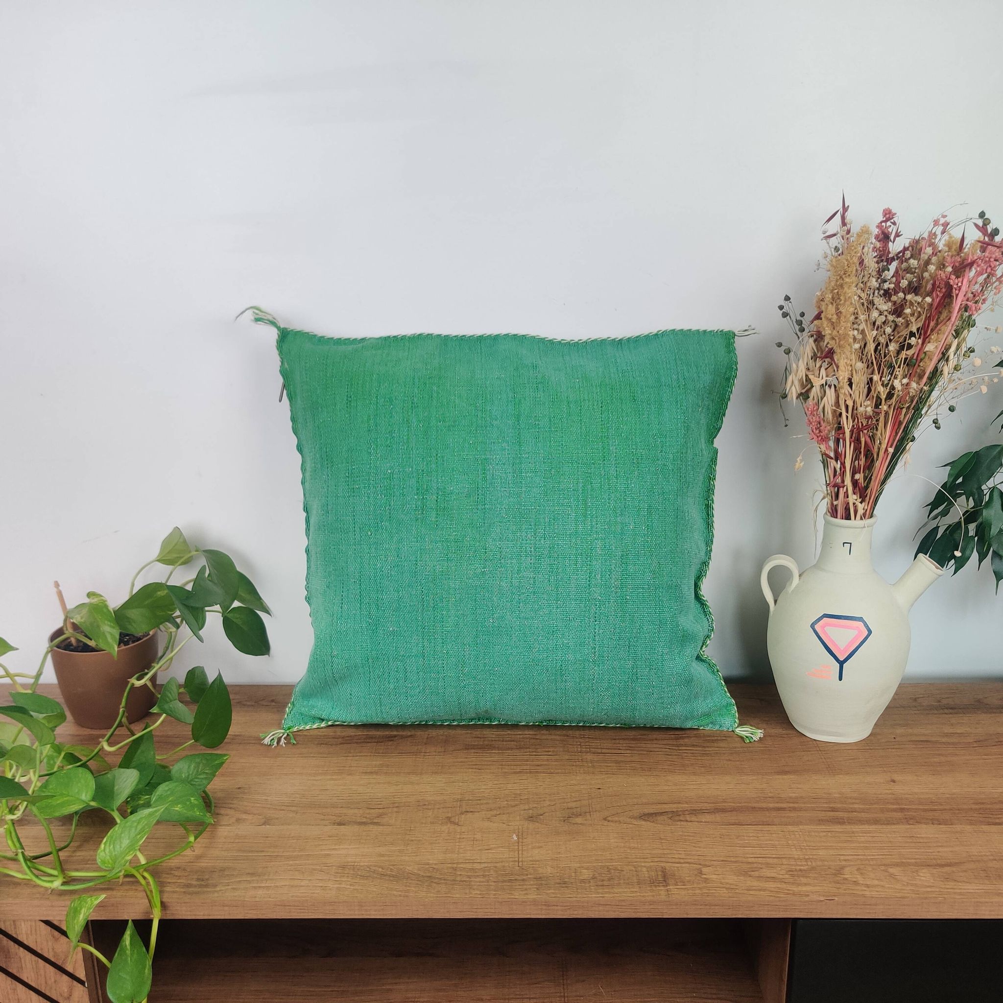 Green Berber sabra cushion