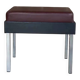 Tabouret des années 50 en simili cuir et chrome