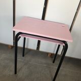 Old school desk restored pink
