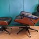 Fauteuil cuir design type années 50