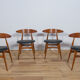 Chaises de salle à manger danoises ch33 du milieu du siècle par Hans J. Wegner pour Carl Hansen & Son