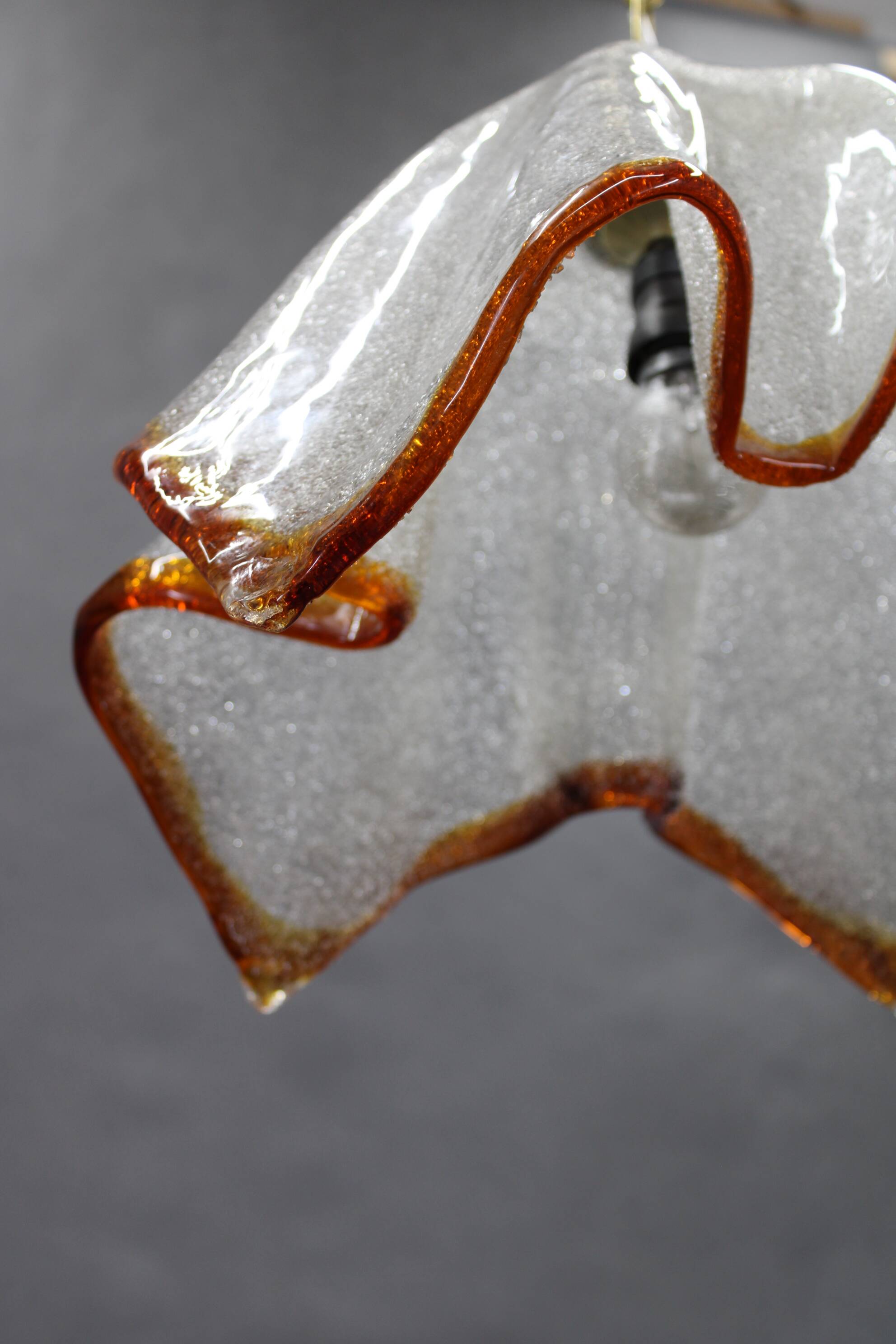 1980s Large Murano Glass Pendant Light, Italy