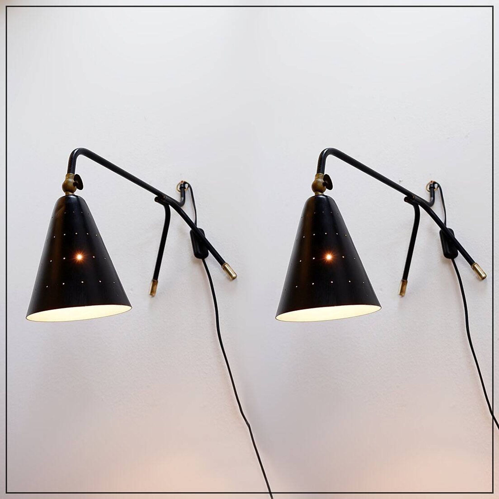 Pair of Svend Aage Holm Sørensen lamps for Holm Sørensen - 1950s