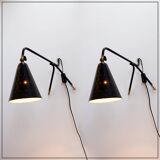 Pair of Svend Aage Holm Sørensen lamps for Holm Sørensen - 1950s