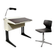Extendable desk and chair by Luigi Colani, 1970