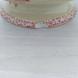 Salad bowl on foot in iron earth of Gien model Pink hawthorn