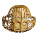 Rattan table lamp, popular art, France, 1960