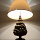 Wooden Hollywood Regency Table Lamp
