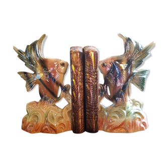 Pair of ceramic book greenhouse