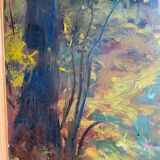 Painting, landscape by Guyard, circa 1960