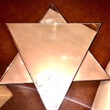 Mirror table triangle/star shape wrought iron unique model