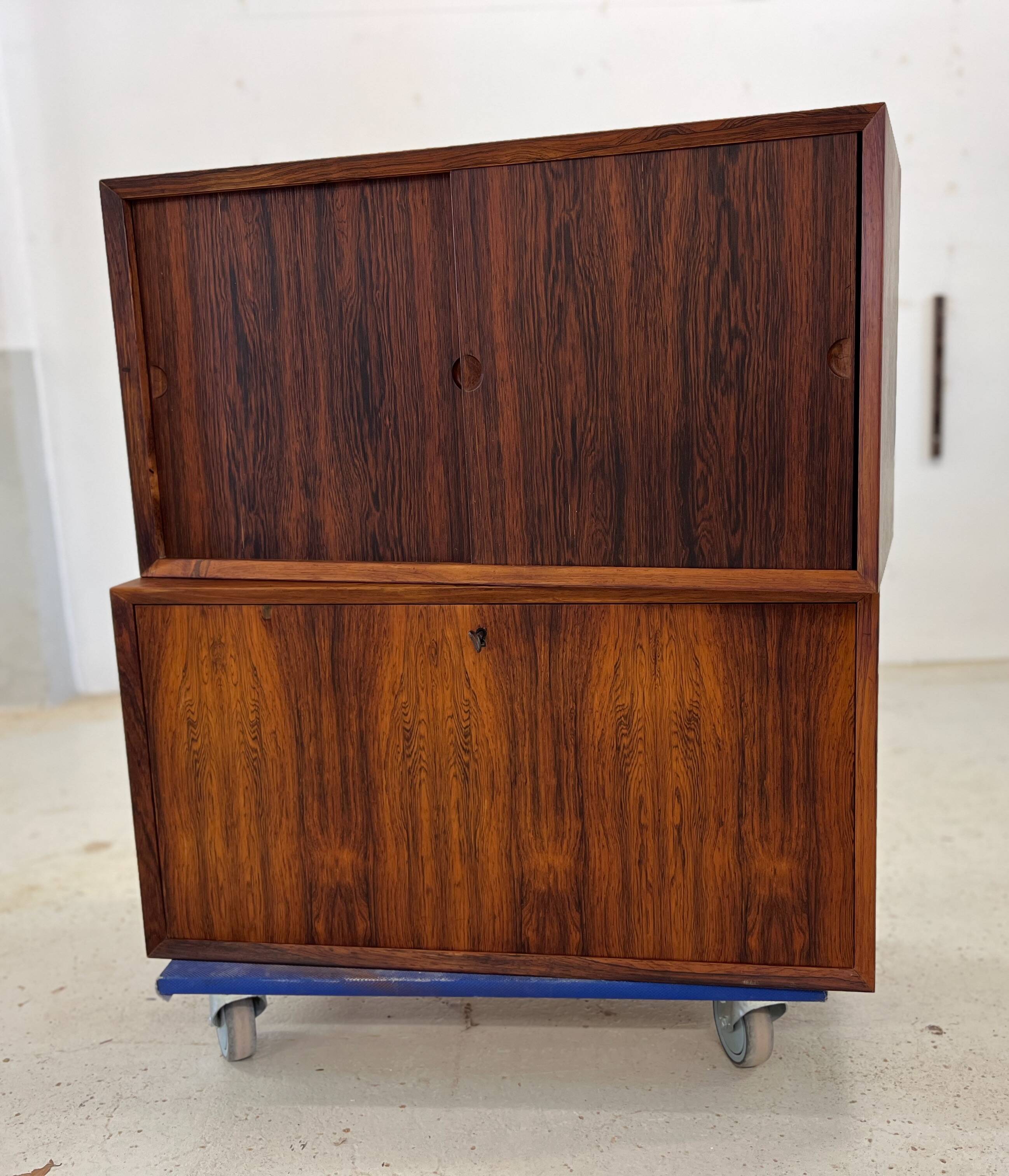 Poul Cadovius Royal System Rosewood Wall Mounted Sideboard 5