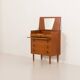 Danish mid century teak chest of drawers with hidden vanity, 1960s
