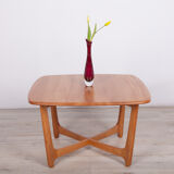 Table basse danoise en orme du milieu du siècle, années 1960