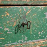Grande commode ancienne à patine verte (c.1940) #62