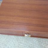 Pair of hanging teak bedside tables