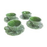 Coffee service ceramic cabbage leaf