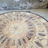 Table basse Herbier ronde Roger Capron