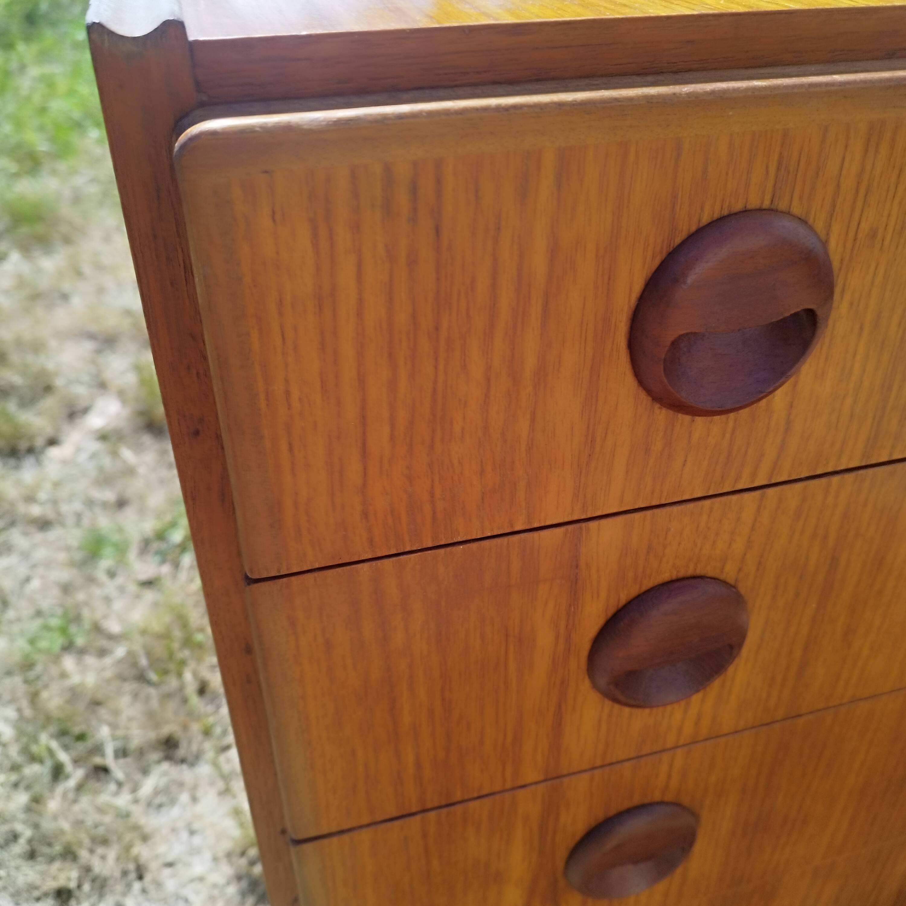Vintage teak chest of drawers