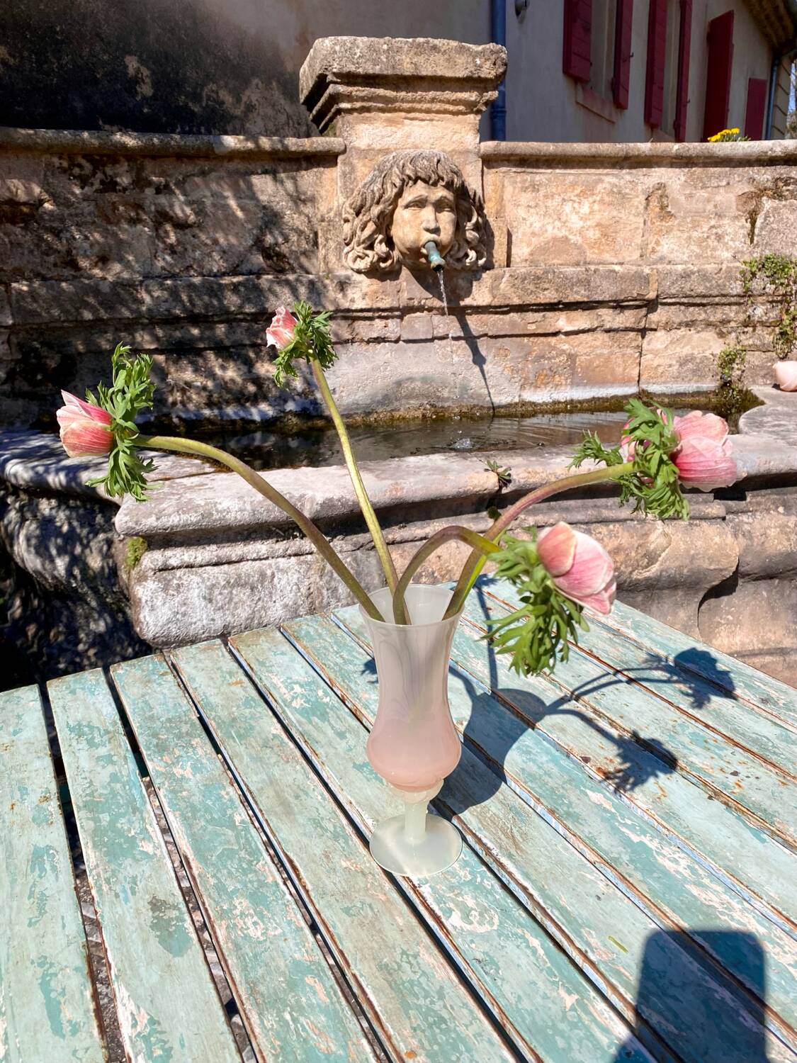 Powder pink vase