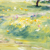 Swedish spring, oil on plate, 35 x 27cm