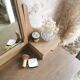Coiffeuse Vintage en bois, entièrement restaurée