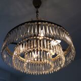 Old waterfall chandelier with grapevines and bronze