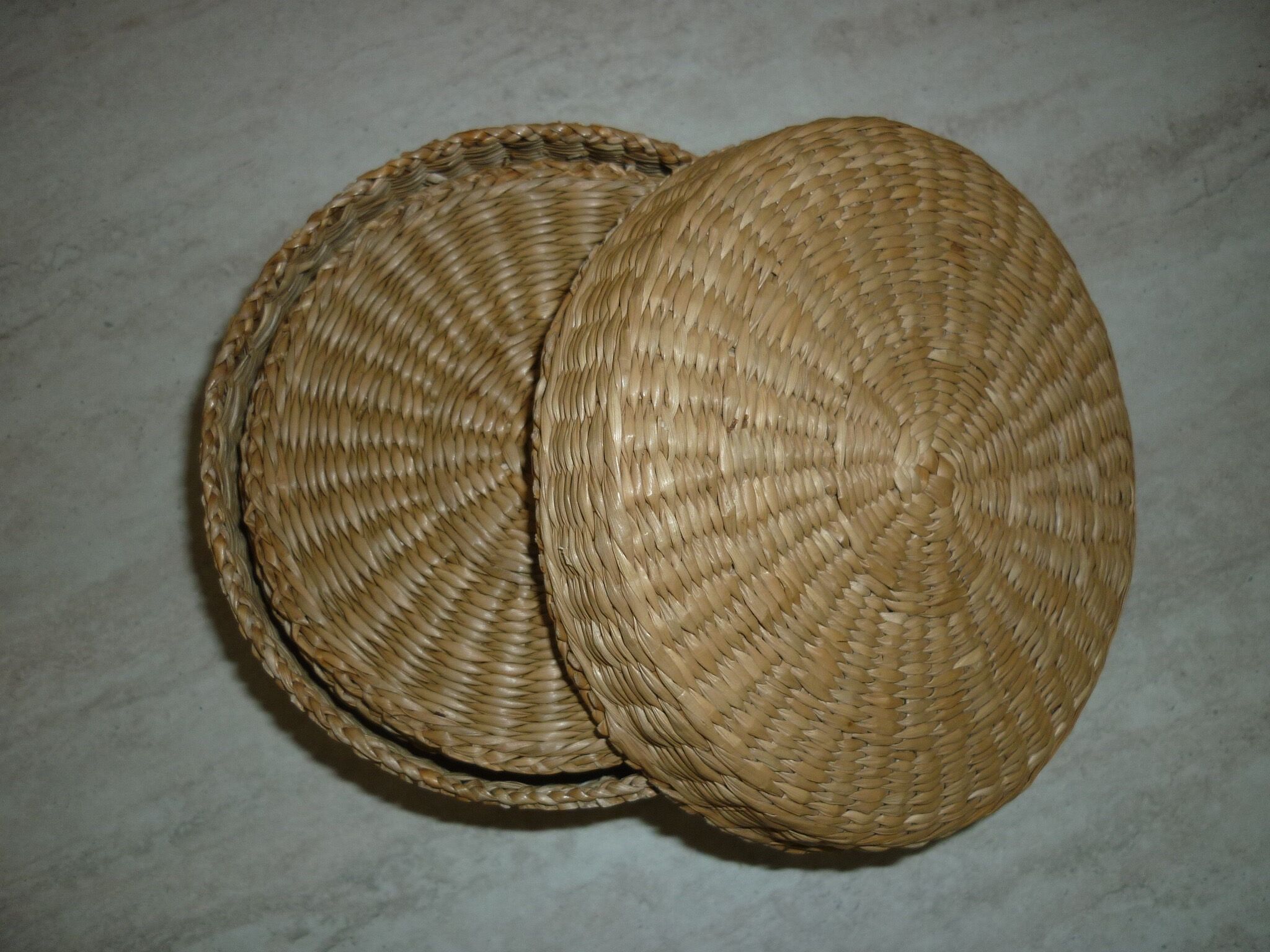 12 coasters in their wicker box