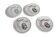 Set of 4 dessert plates.