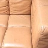 Rochebobois leather sofa