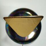 Aplique de pared iridiscente. España, 1980s.