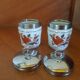 Baked egg in porcelain of paris, lot of 2