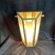 SOTHIS wall lamp - hexagonal - glass and brass - Italy