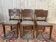 6 chaises époque Art Déco en chêne massif