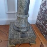 Pair of 19th century green marble columns