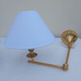 Pair of gilded bronze wall lamps