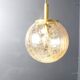 Globe pendant light by Glashutte Limburg, 1960s