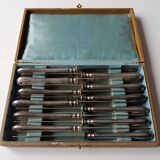 Cutlery set 12 knives Silver-plated metal Armand Frenais Silverware