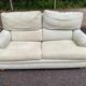 High-end 2-seater sofa duvivier beige nubuck velvet 155cm