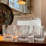 Set of 5 Val Saint Lambert whiskey glasses